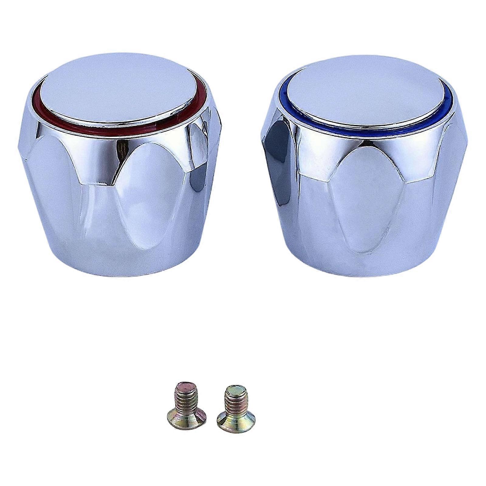 2pack Faucet Levers Control Button Corrosions Proof Materials Comfortable Operation Suitable for Most Faucets Multicolor