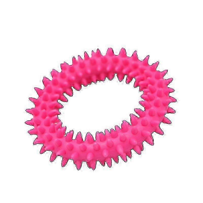 Puppy Teething Chew Toys, 360 Clean Pet Teeth and Soothe Itching Small Dog Puppy Toy Ring Rubber Dog Chew Toy 4pc (D-V2)