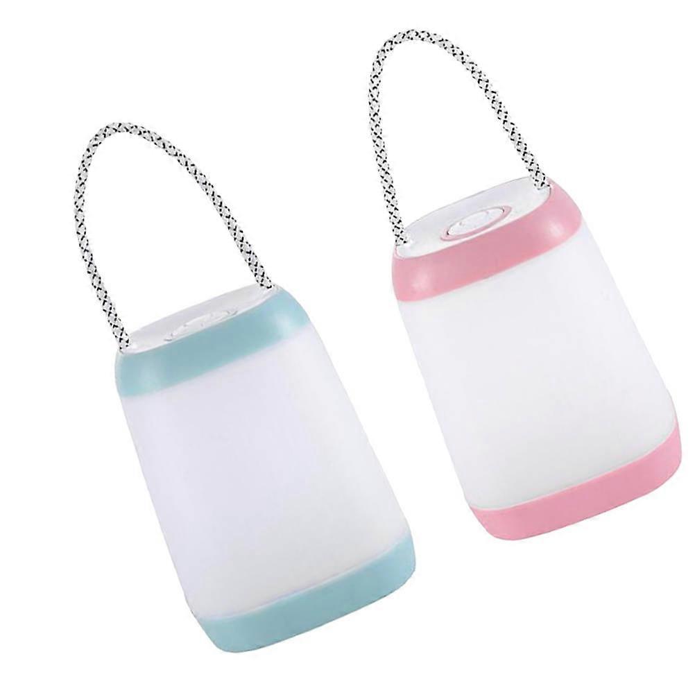 Portable Night Light for Lighting 2Pcs Nursery Light Table Lamp Assorted Color