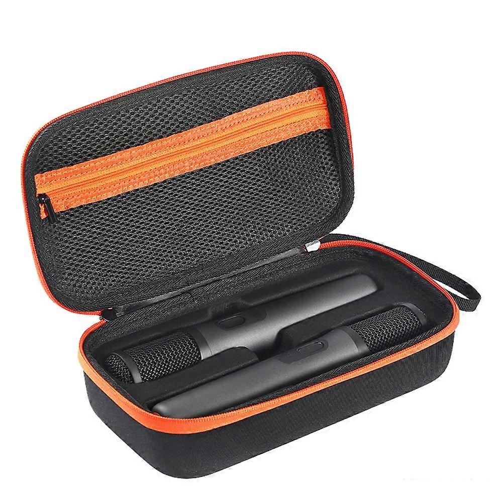 For JBL PartyBox Microphone Storage Bag Shockproof EVA Hard Case with Lanyard Anti-Scratch Organizer Box Bag for JBL