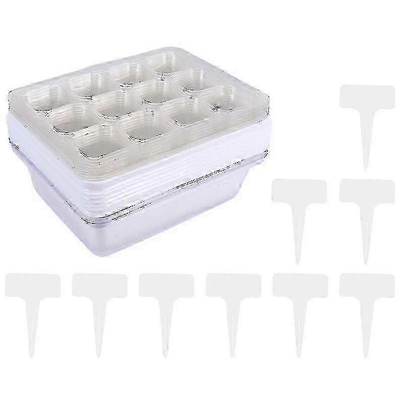 e 12pcs artificial plant decorations, Plant Nursery Pot