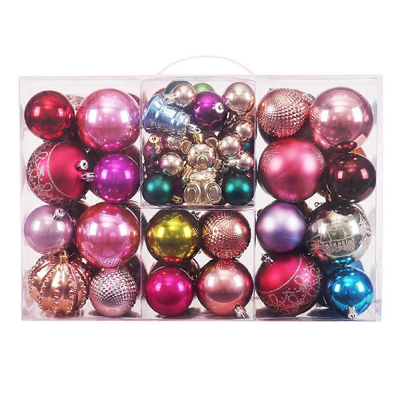 Foam Christmas decorations set with tree top star and balls