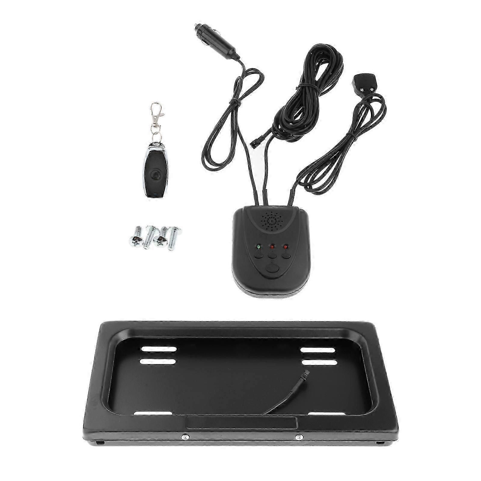 Anti-rust 1 Set Shutter Electric License Plate Bracket w/ Remote Control