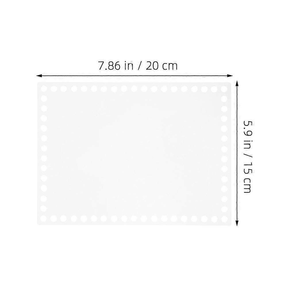 Weaving 3Pcs Acrylic Crochet Base Transparent Bag Bottom Sheets
