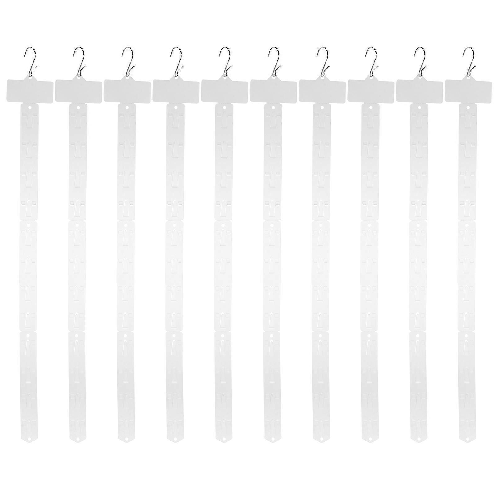 Display Racks Hanging Merchandise Strips for Supermarket Use 10Pcs with Hooks