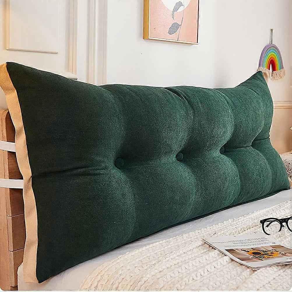 Headboard Cushions with Ties 150x51cm Backrest Cushions For Single Or Double Beds And Sofas