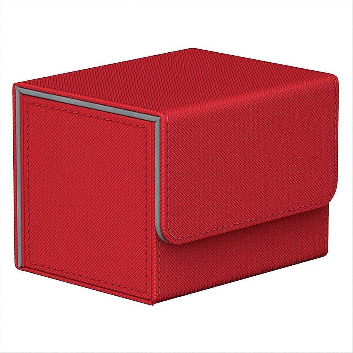 100+ Trading Card Deck Box Game Card Case Protector Red