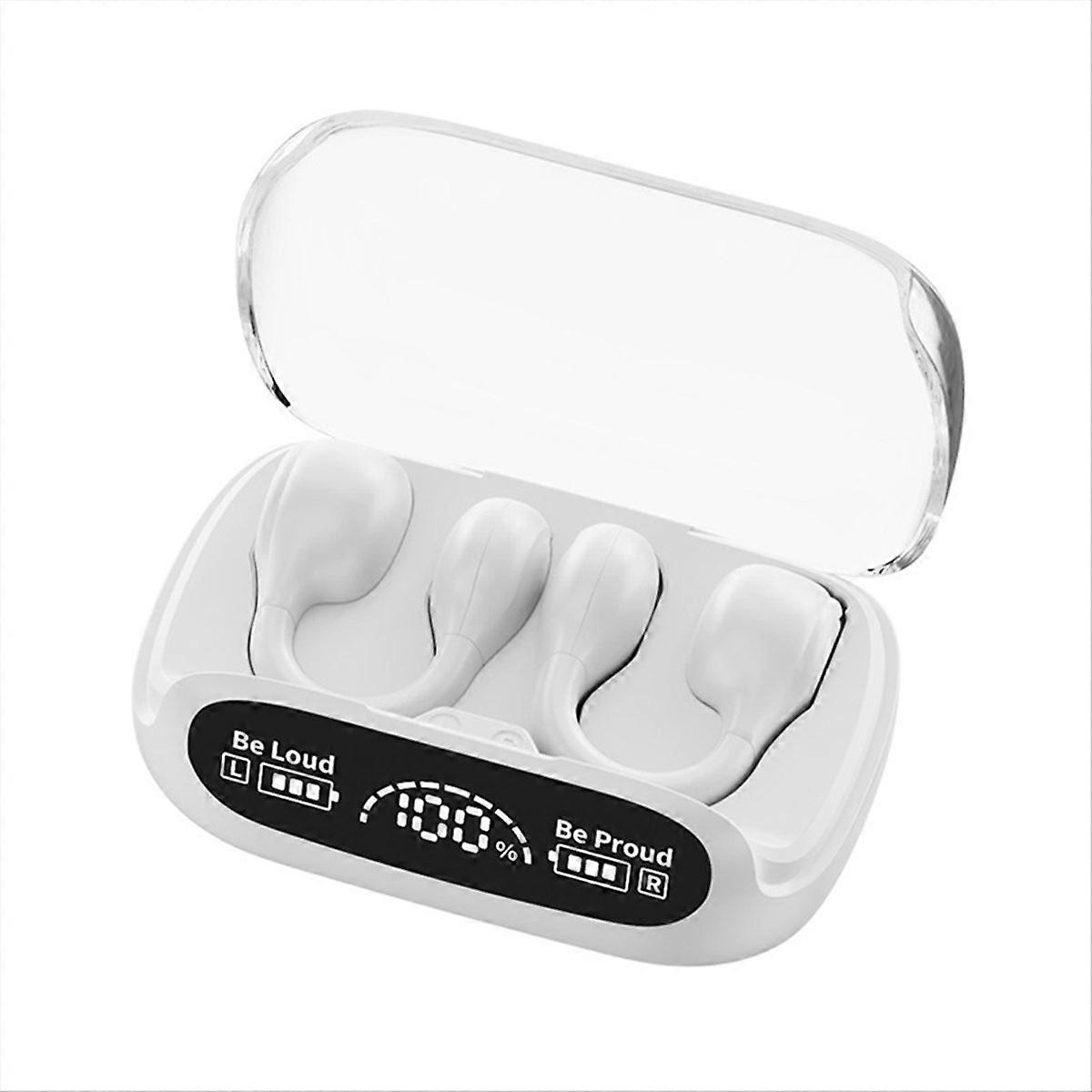 Hanging Ear Wireless Air Conduction Earphone Bluetooth 5.3 White