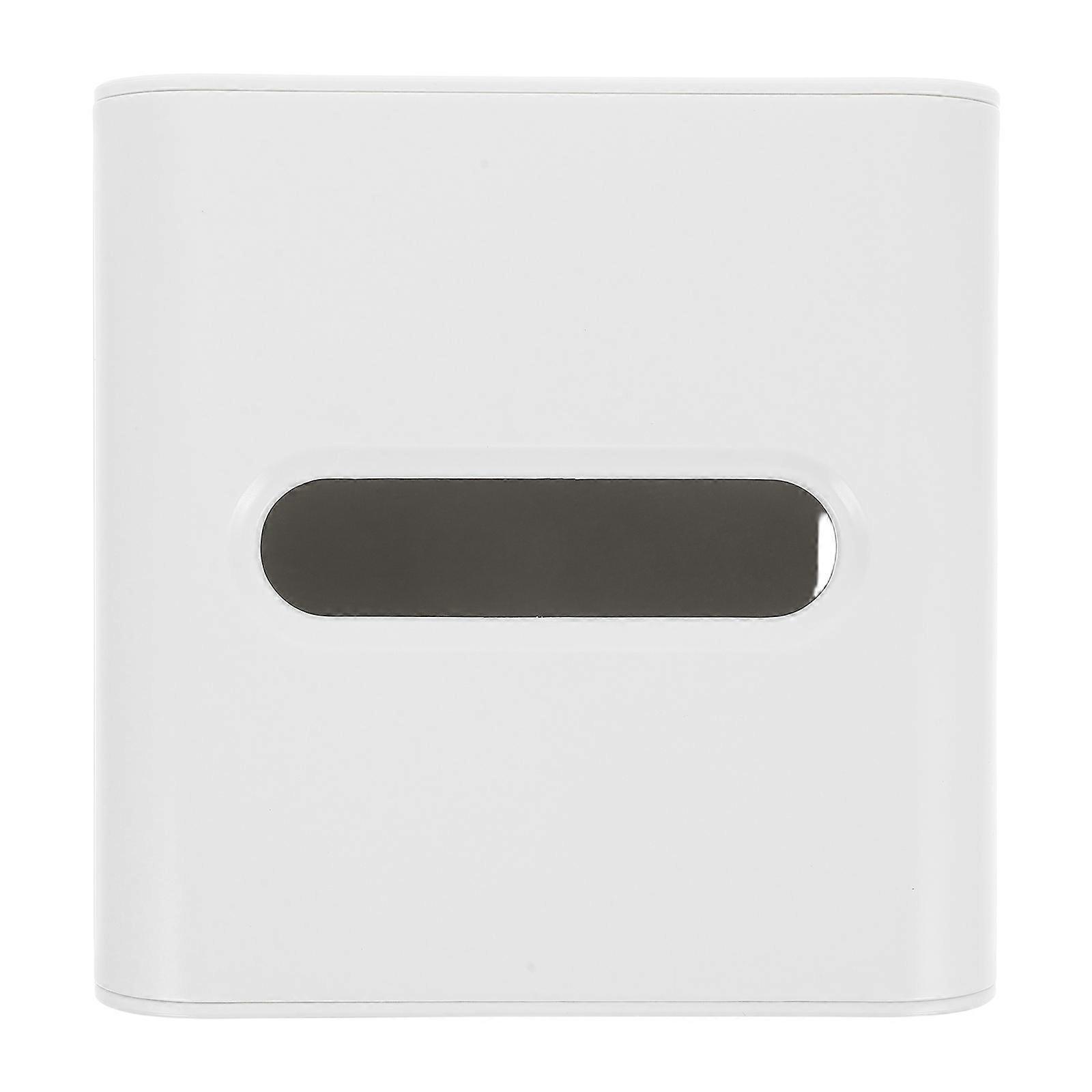 Multifunction Tissue Box Cover Square Plastic Tissue Cube Holder Storage Cese