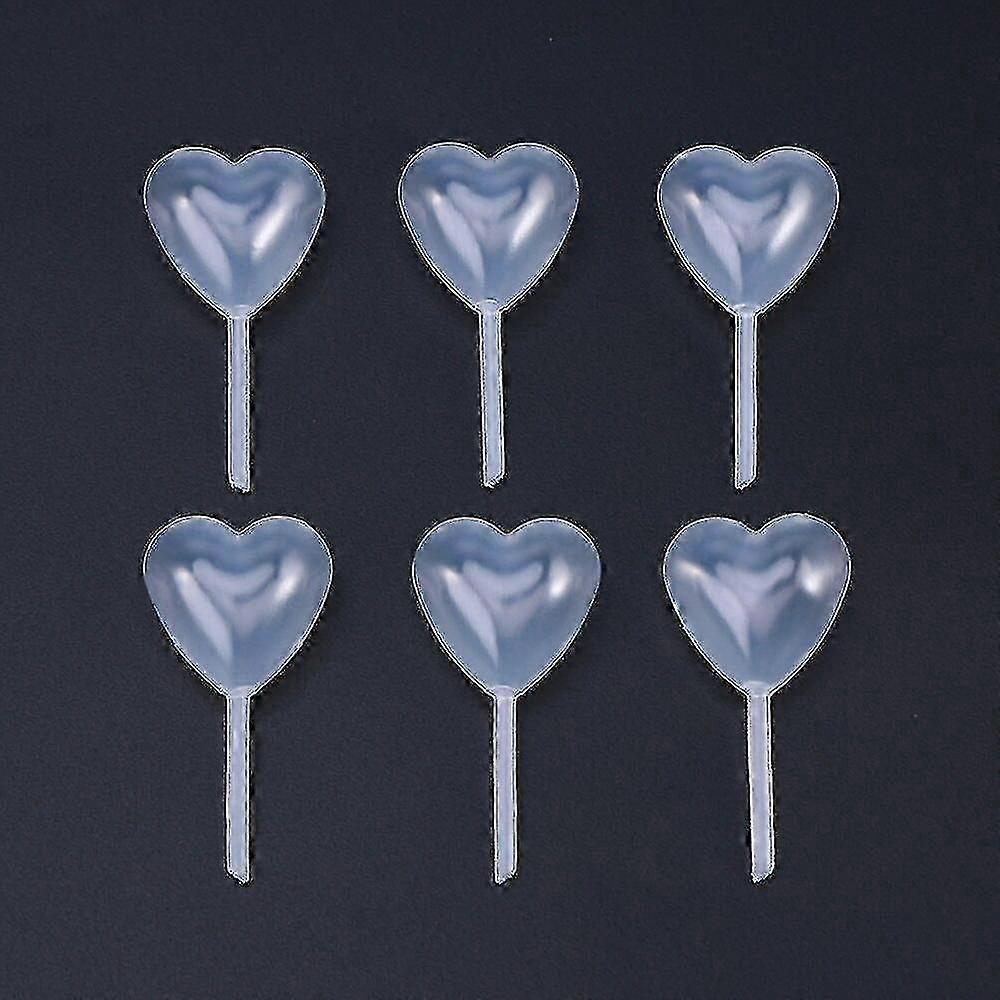 100 Pcs 4ml Heart Shape Disposable Plastic Squeeze Transfer Pipettes Liquid Dropper Pasteur Pipettes