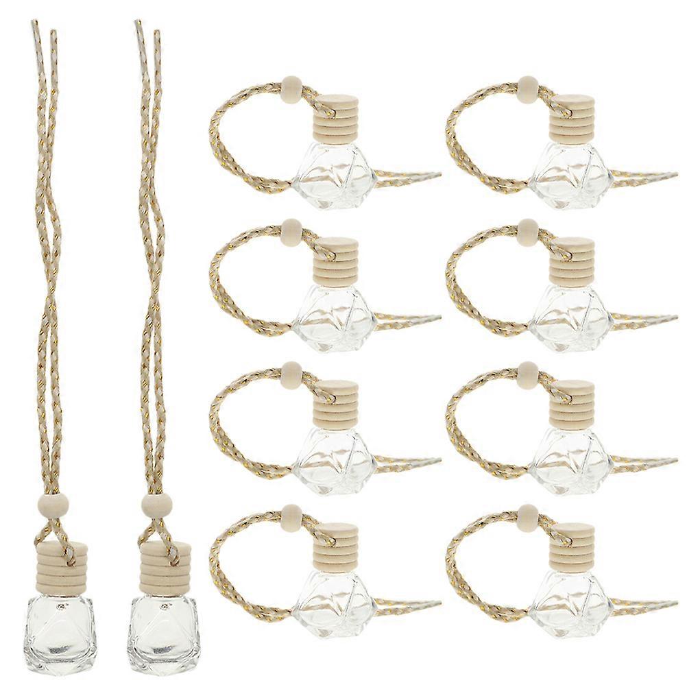 Transparent Perfume Bottle Car Diffuser Decorative with 80Pcs Pack