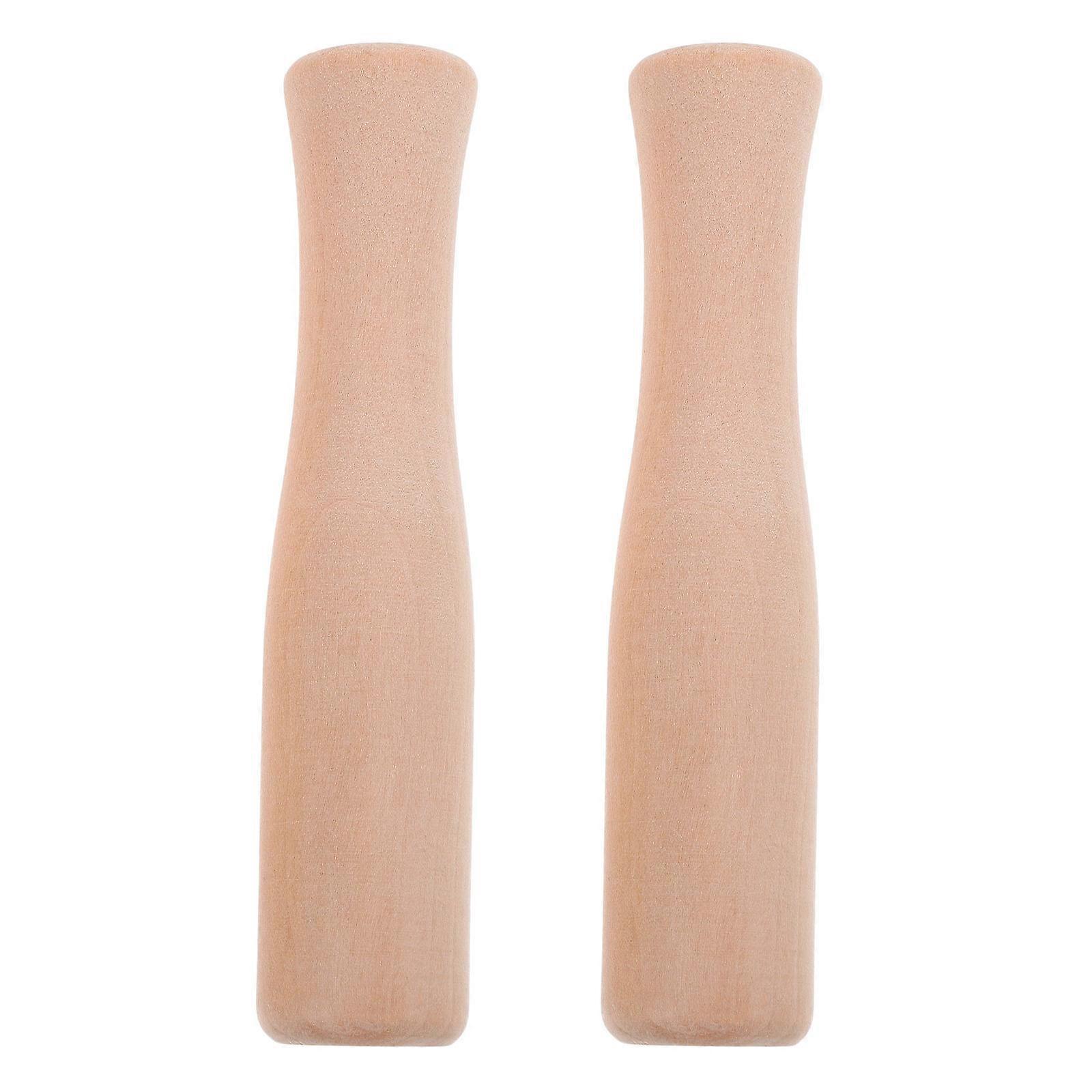 Beech Food Grinding Stick for Grinding Use Pestle 2Pcs Kitchen Tool