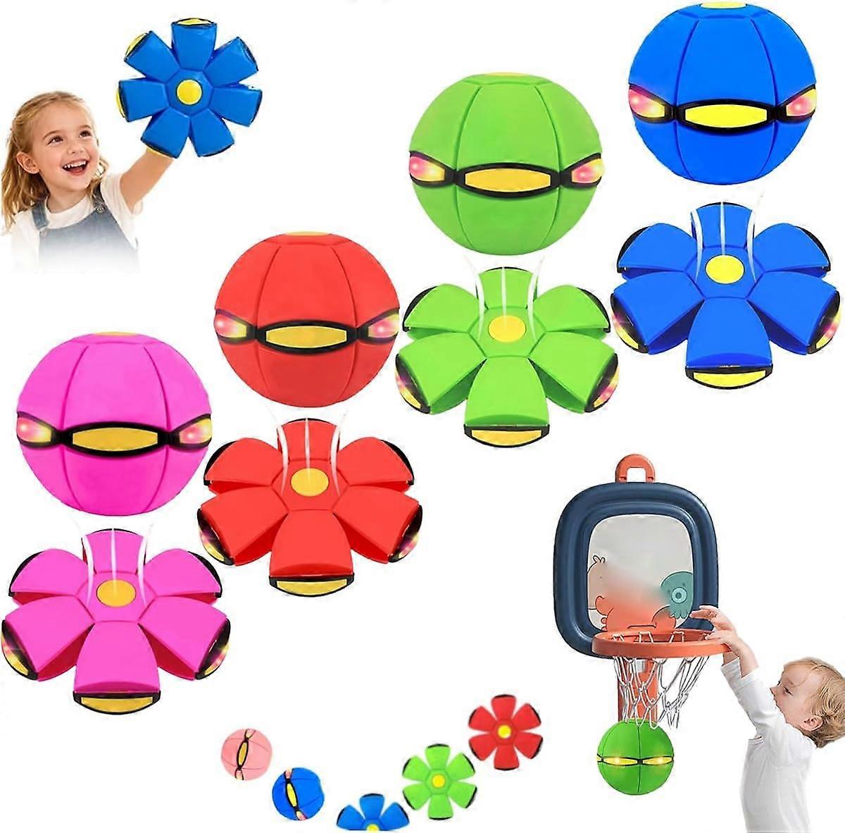 Magic Bouncing Ball Childrens Bouncing Ball Magic,Magic Flying Saucer,Bouncy Ball,Parent-Child Interaction (1PC*Blue)