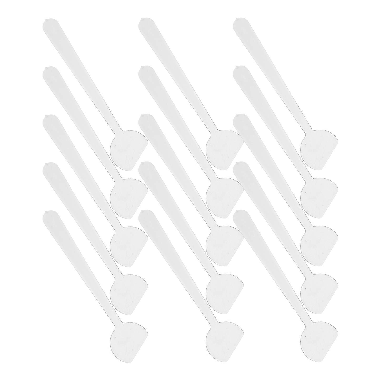 Skincare Spatula for Face Use Cream Spoon 100Pcs Transparent Plastic Tool