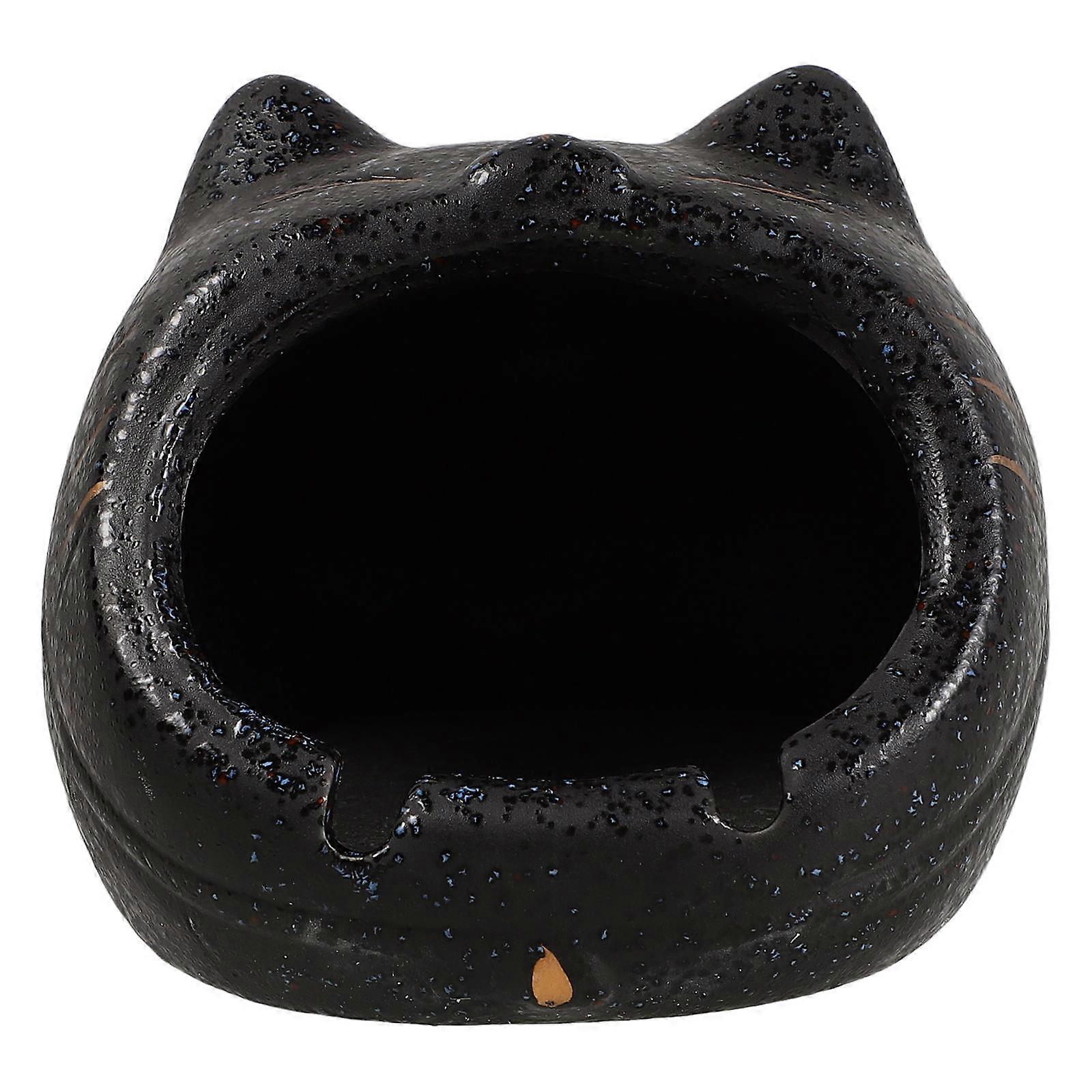 Ceramic Cute Cat Ashtray Decorative Ash Holder for Home Use
