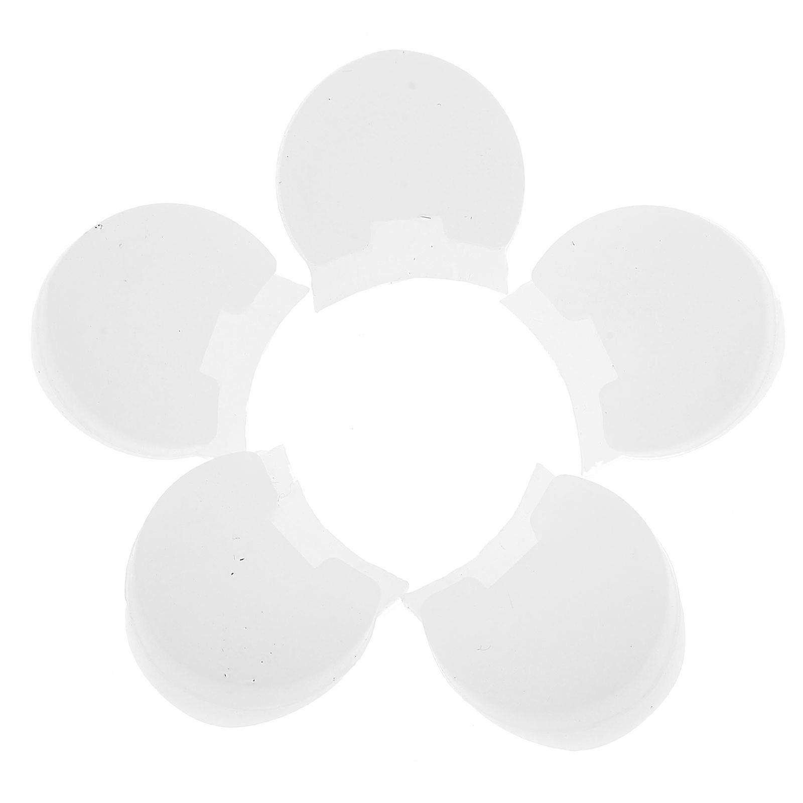 Rubber Clarinet Thumb Rest Cushion Thumb for Playing 5Pcs White