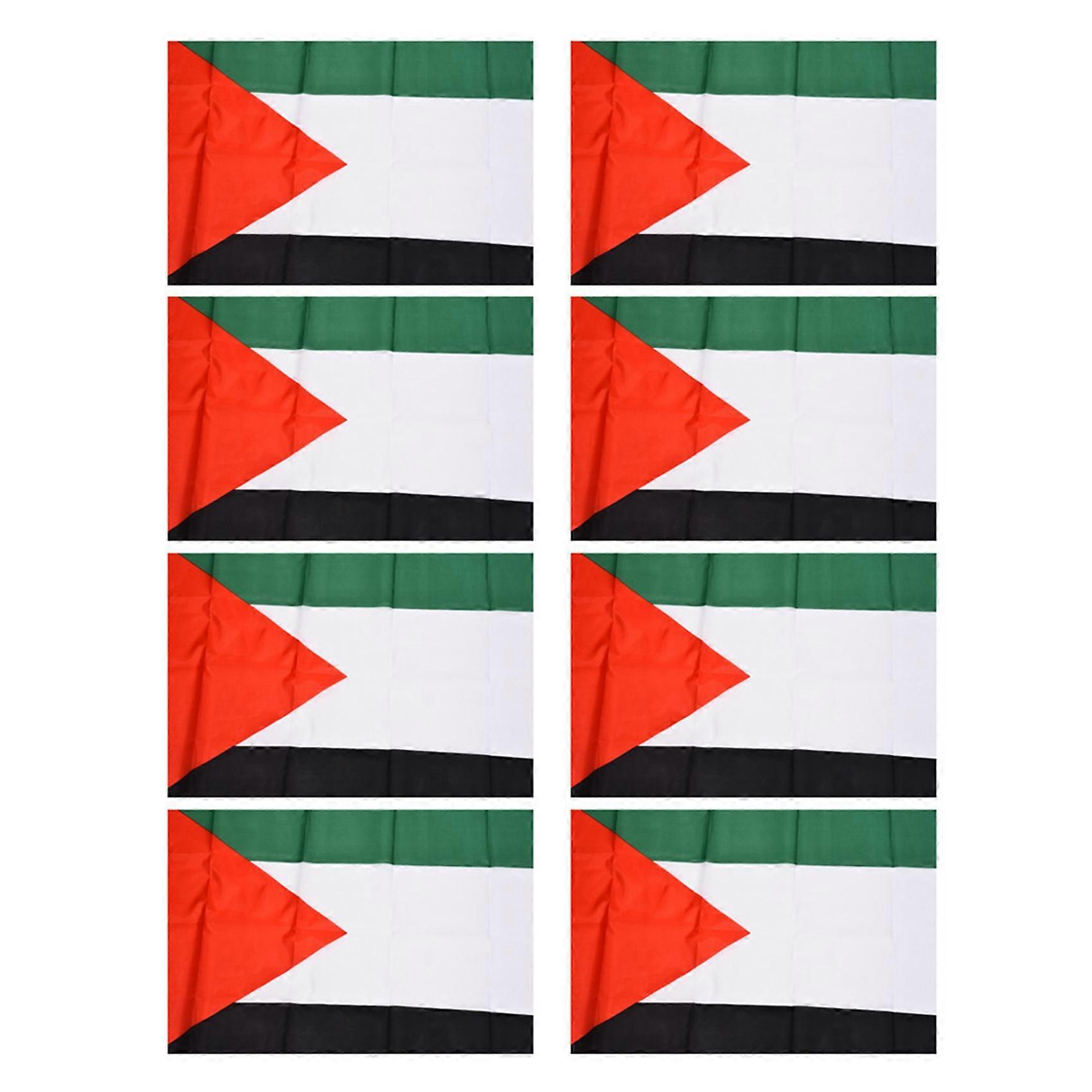 8X Palestine National Flag 5Ft x 3Ft