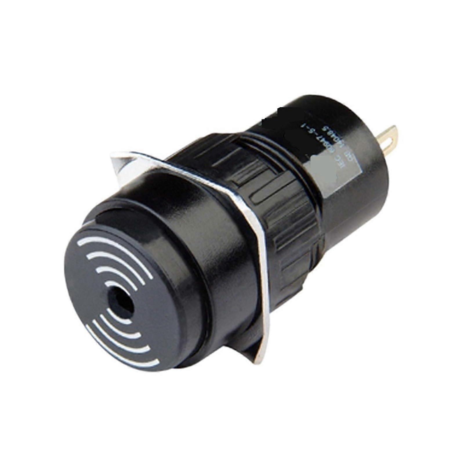 24V Industrial Warning Buzzer with Dual Sound Modes, Compact Reliable Audible Alert Device