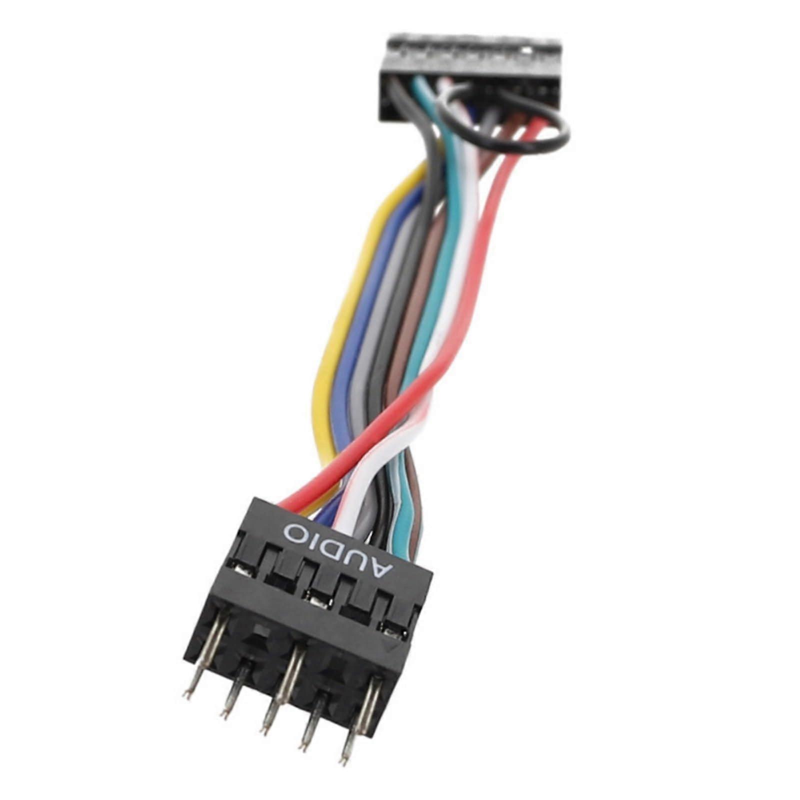 Front Panels Sound Adapter Cable 13Pin To 9Pin For ATX Case Front Panel Audio Headphone Microphone Connector