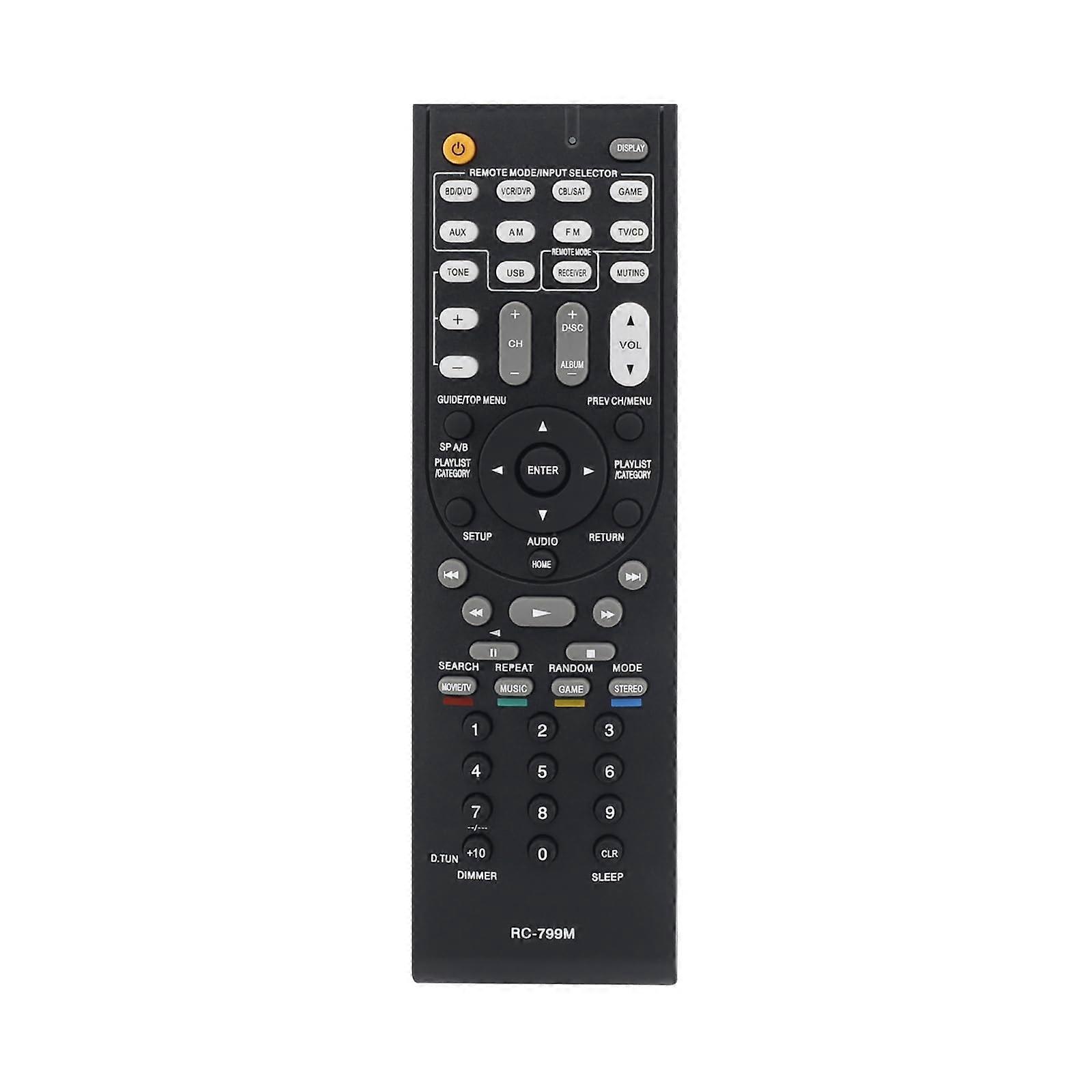 RC799M Replacement Remote Control for Onkyo HTR391 HTS5500 Series AV Receiver