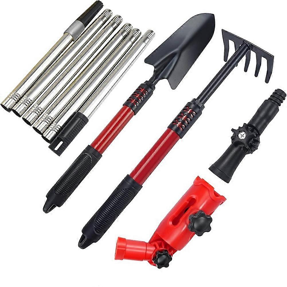 Multipurpose Gutter Cleaning System 2 Adjustable Adapters 5.57ft Telescopic Poles Suitable for Roof and Ground Cleaning