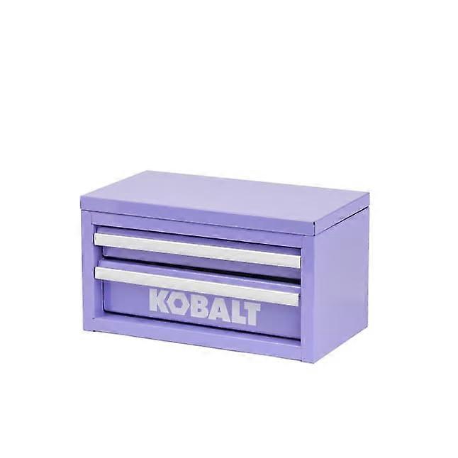Lavender 2 Drawer Mini Tool Box with Smooth Glide Drawers and Durable Compact Design