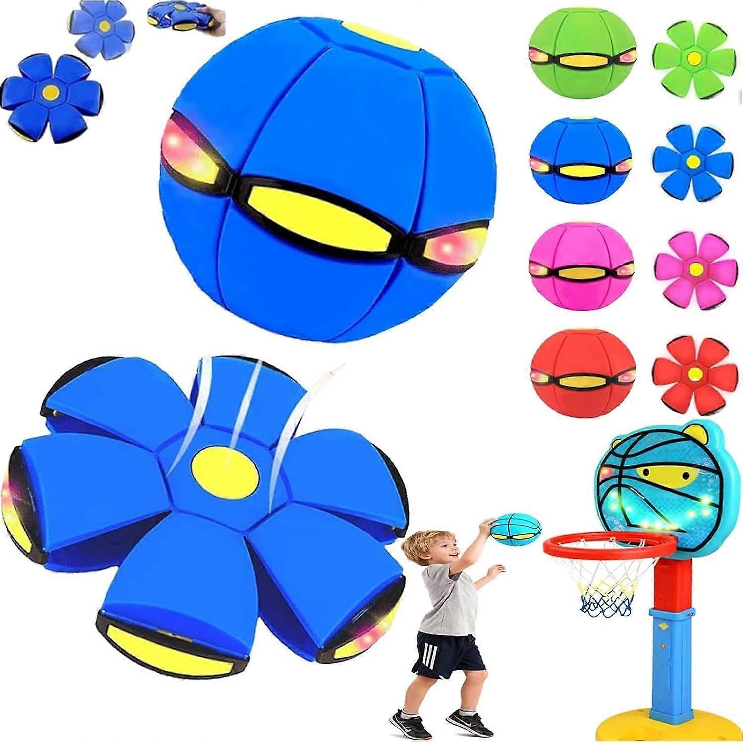 Fantastic Magic Ball, Children Bouncing Ball, Magic Metaball, Parent-Child Interaction, Dual Form Freely Switchable, with 6 Light