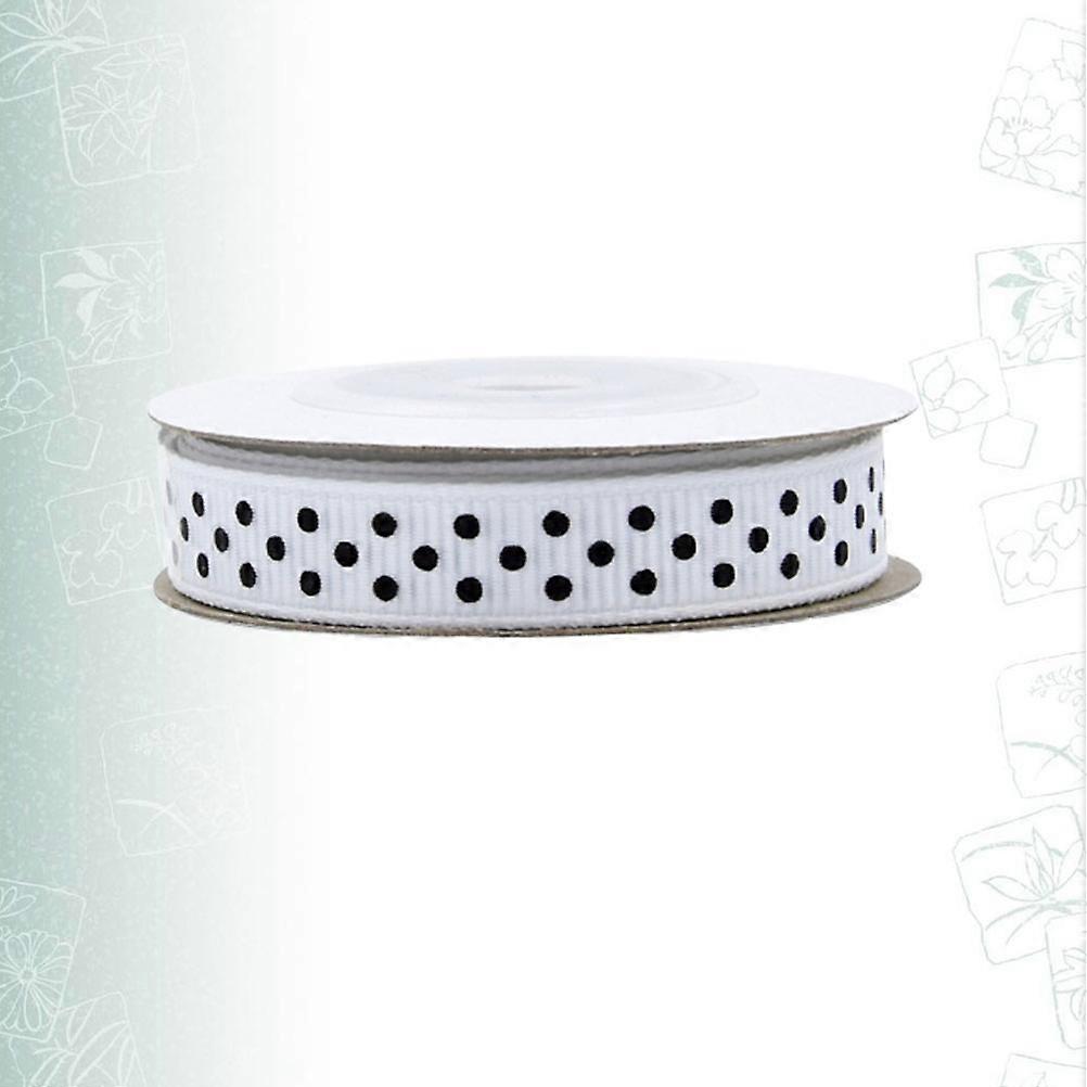 Gift Wrapping Ribbon Round Dotted Pattern Ribbon for Decorating 5 Rolls