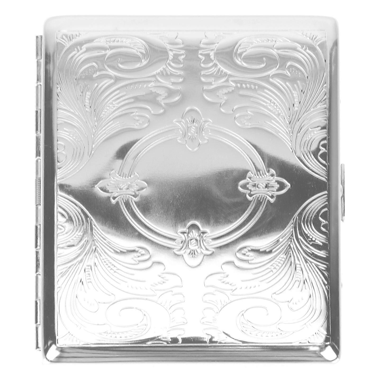 Silver Case Stainless Steel for Storage 1Pcs Portable Automatic Opening