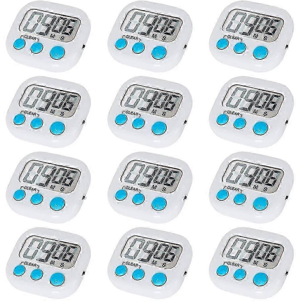 2025 12 Pack Digital Kitchen Timer With On/off Switch, Loud Alarm cy