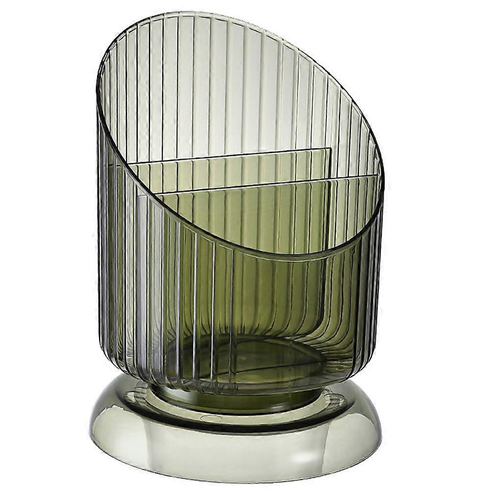 Compartment Makeup Brush Holder for Storage Use Green Desktop Holder
