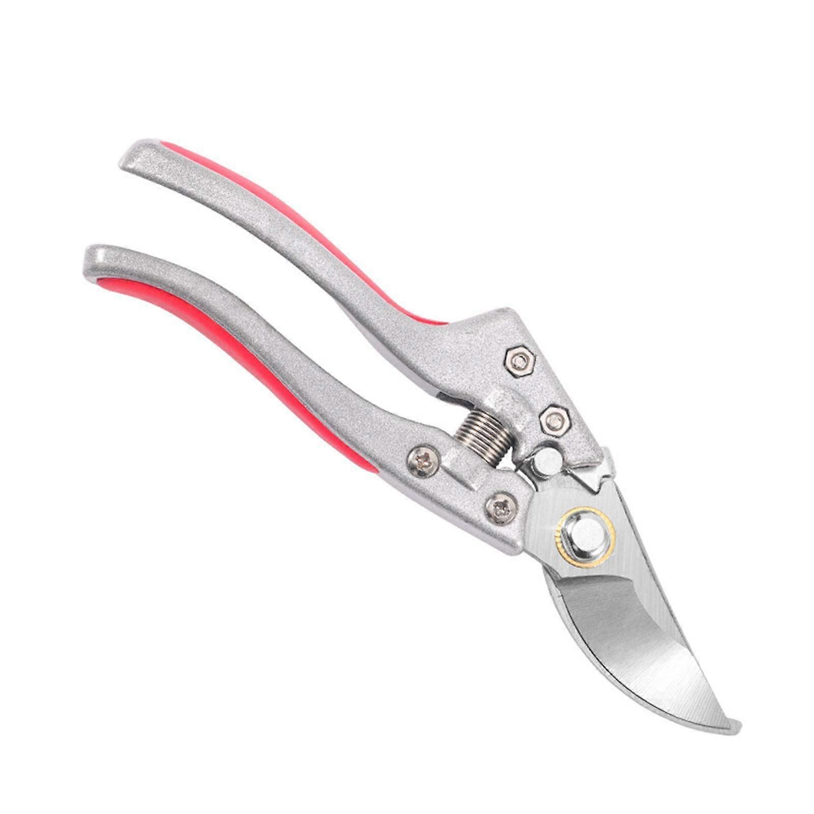 Ratchet Garden Pruning Shears for Thick Branches with Ergonomic NonSlip Grip and Shock Spring