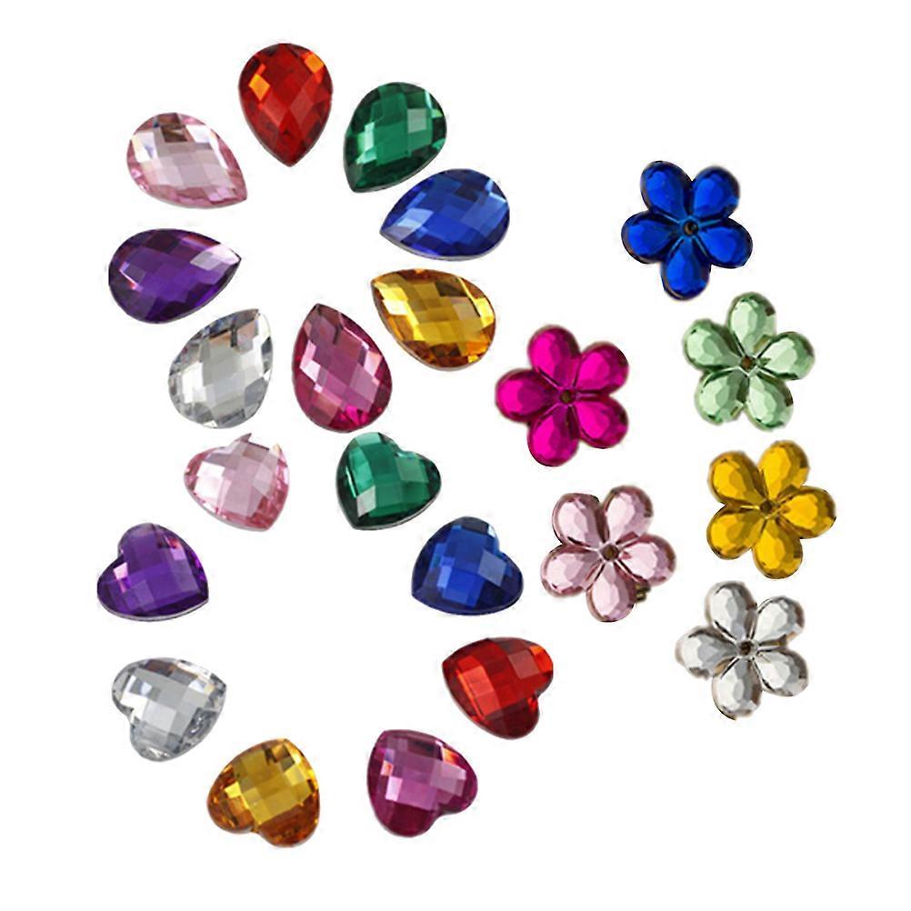 Rhinestone Gems for Decoration Acrylic Flatback Gemstone Set 300Pcs
