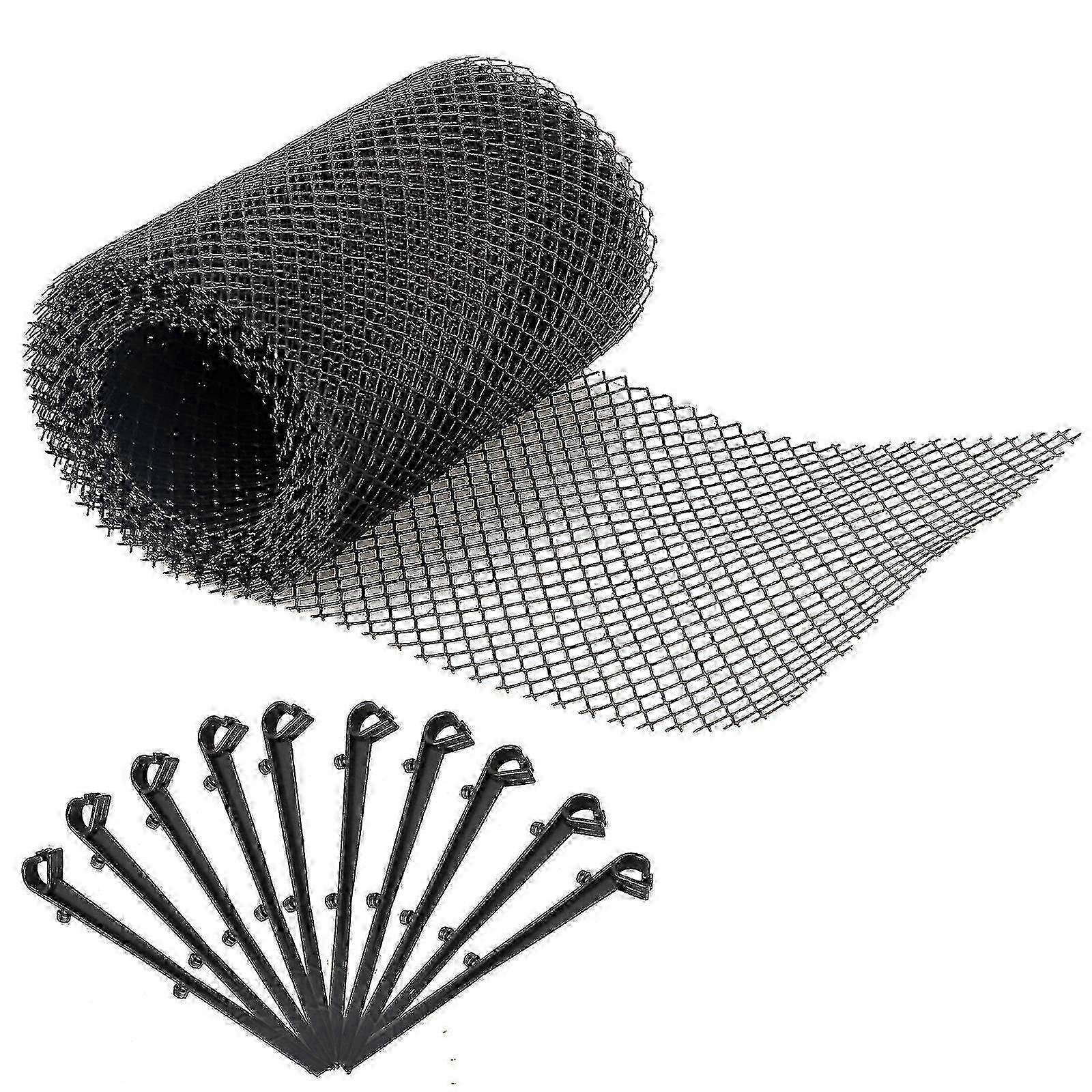 Multi-Purpose Gutter Guard With 10 Fixed Hooks Reusable Protective Mesh Protect From 2025