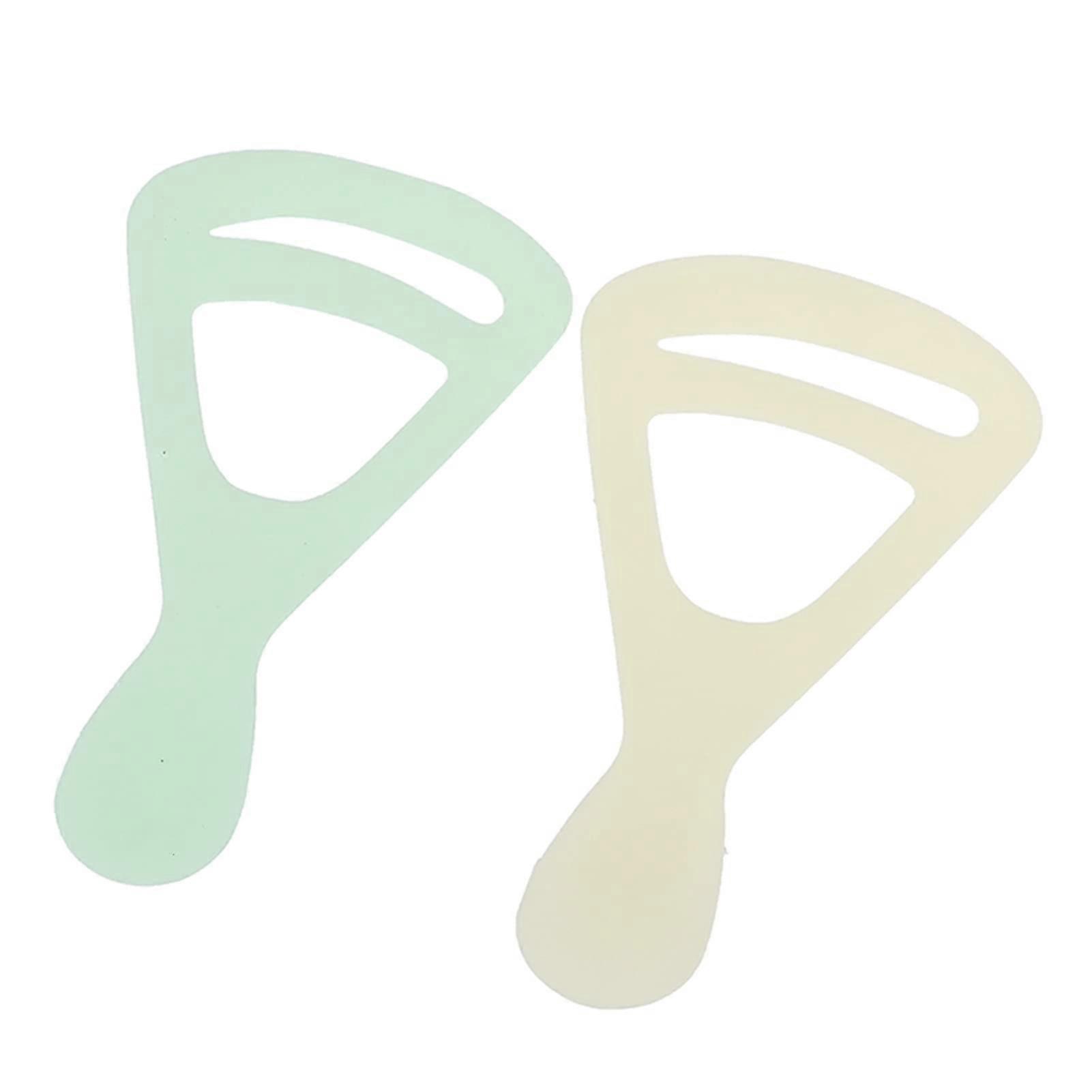 Eyebrow Stencil Shaping Kit with Ergonomic Handle, Reusable Plastic Brow Grooming Tool 2Pcs