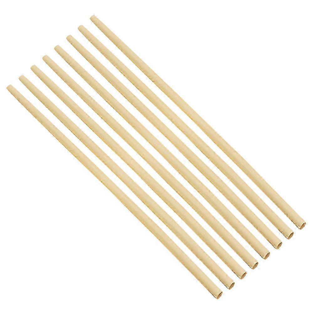 Beige Stalk Straws for Drinking Environment Friendly Safe Party Straw 100pcs