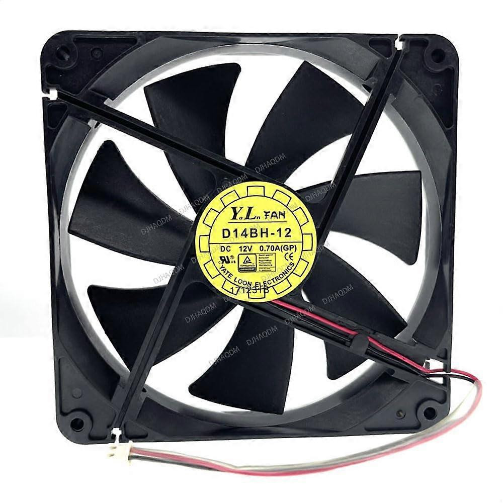 D14BH12 140mm 12V Performance PC Case Cooling Fan Replacement for Yate Loon