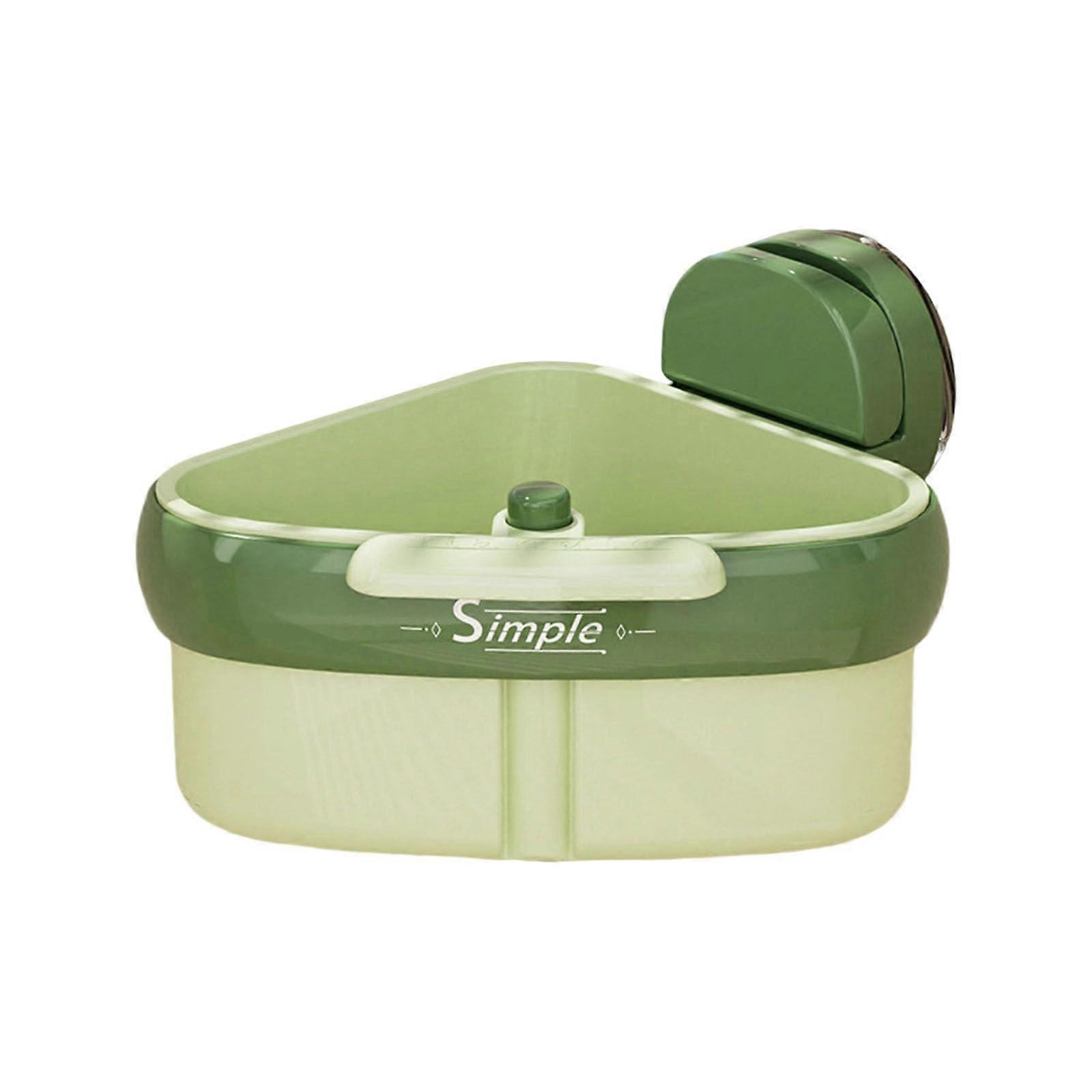 Sink Basket Vegetable Strainer Organizer for Kitchen, Over Sink Washer ABS Drain Filter Green