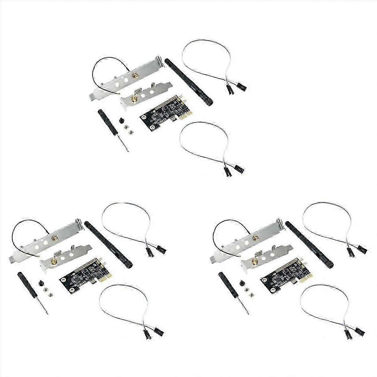 3X WiFi Wireless Smart Switch Relay Module Mini PCI-E Desktop Switch Card Restart Switch Turn on/OFF