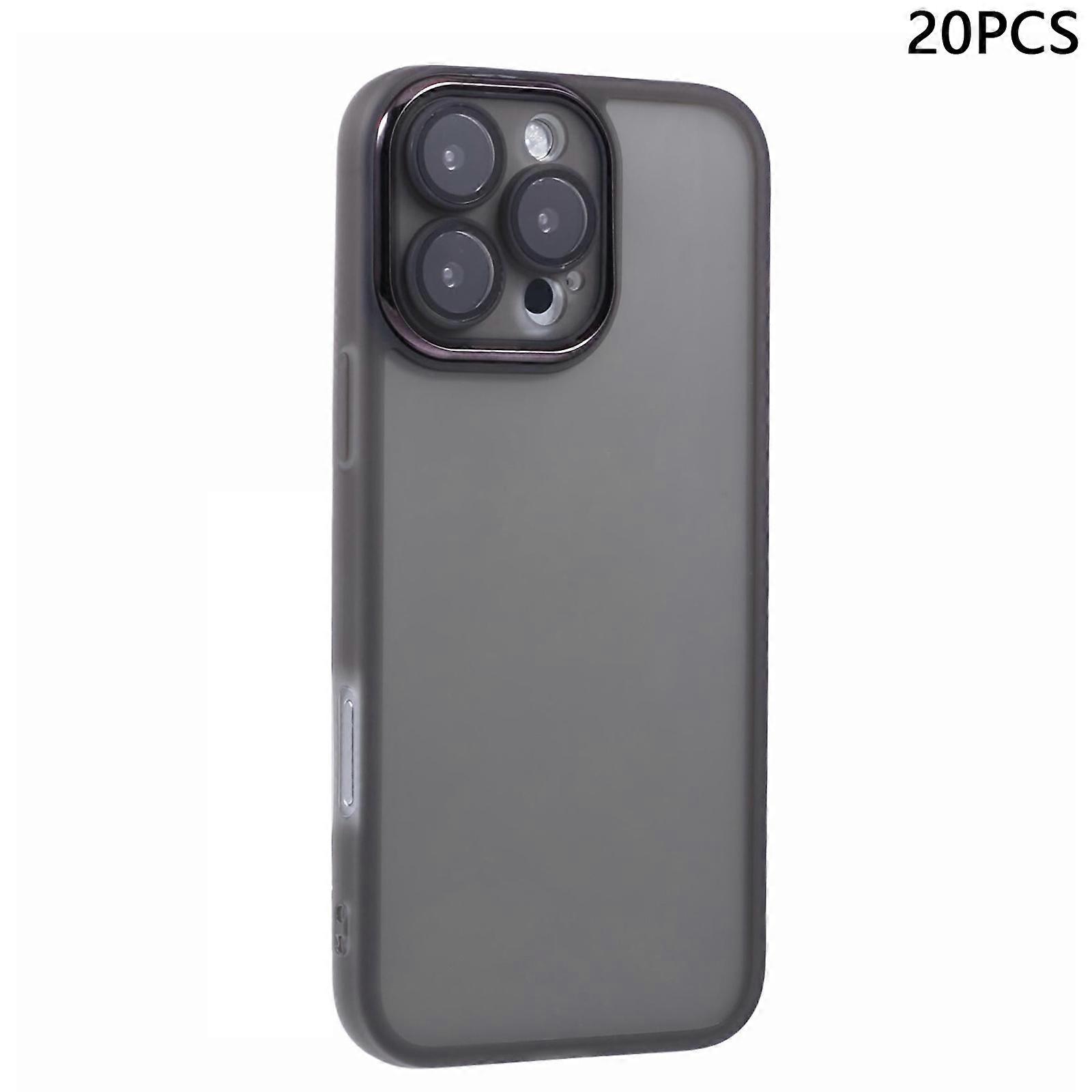Bulk Purchasing 20Pcs For iPhone 16 Pro Max Case Electroplated Camera Frame TPU Phone Cover Precise 
