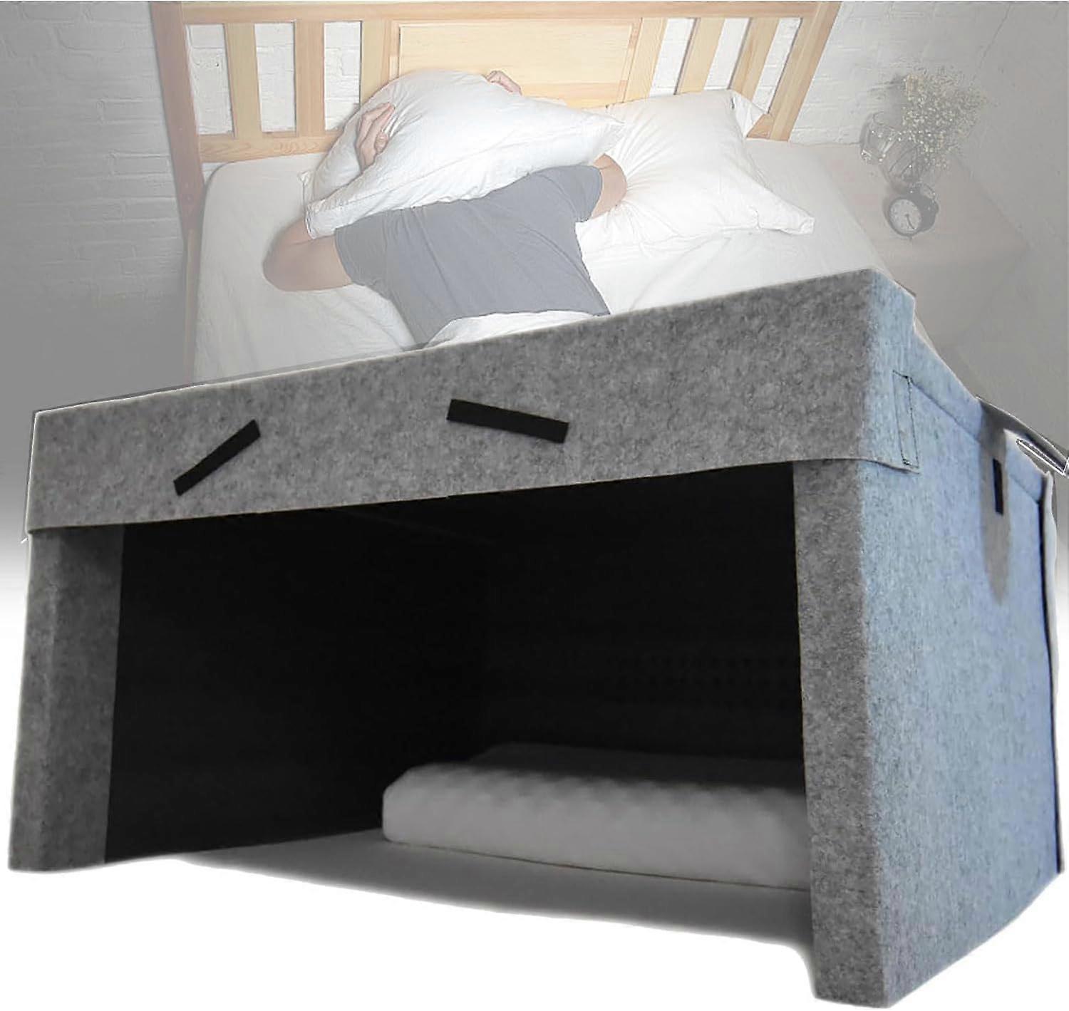 Soundproof Sleeping Pod with Bluetooth Speakers, Foldable Privacy Bed Tent for Noise and Light Blocking