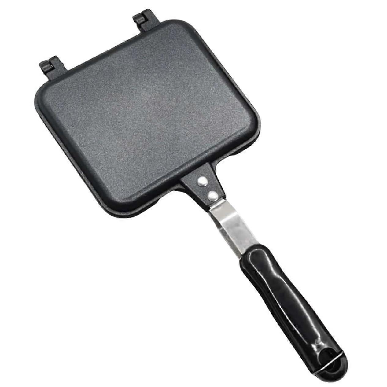 Double Side Non Stick Sandwich Maker Pan with Easy Flip Design for Home and Camping Cooking