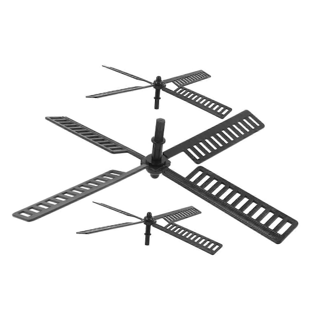 Windmill Replacement Blades 3pcs Durable Plastic Solar Powered Outdoor Garden Patio Decor