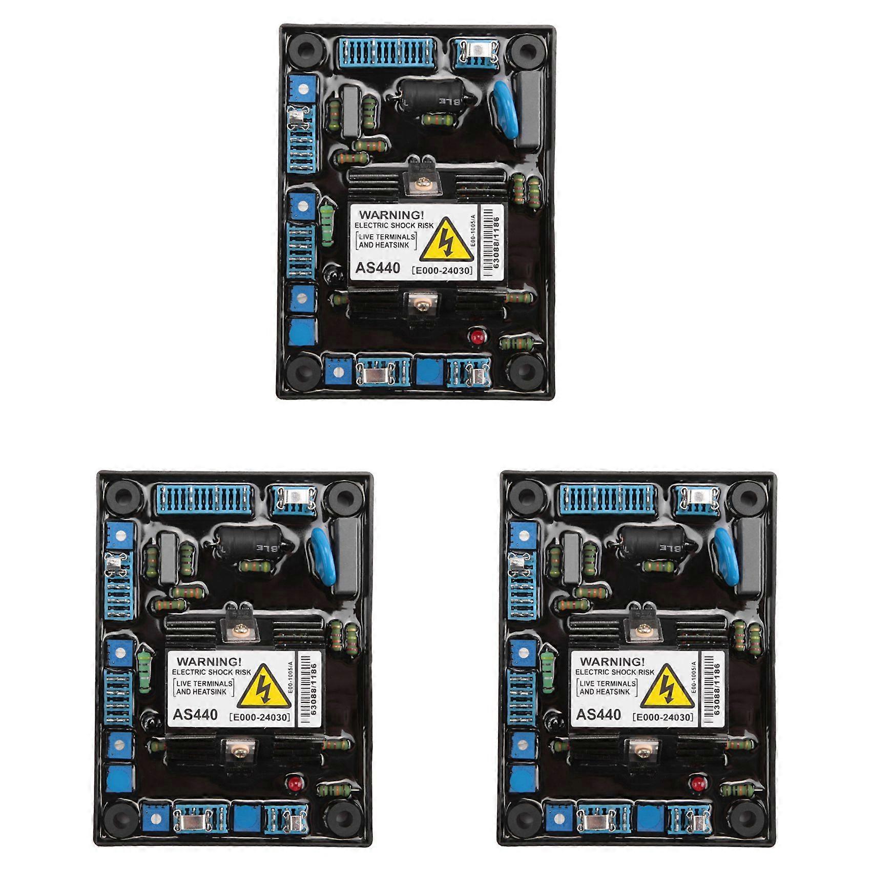 3X AS440 Generator Automatic Voltage Regulator Input AC 190-264V 4A Engine AVR Voltage Regulator Generator Accessories