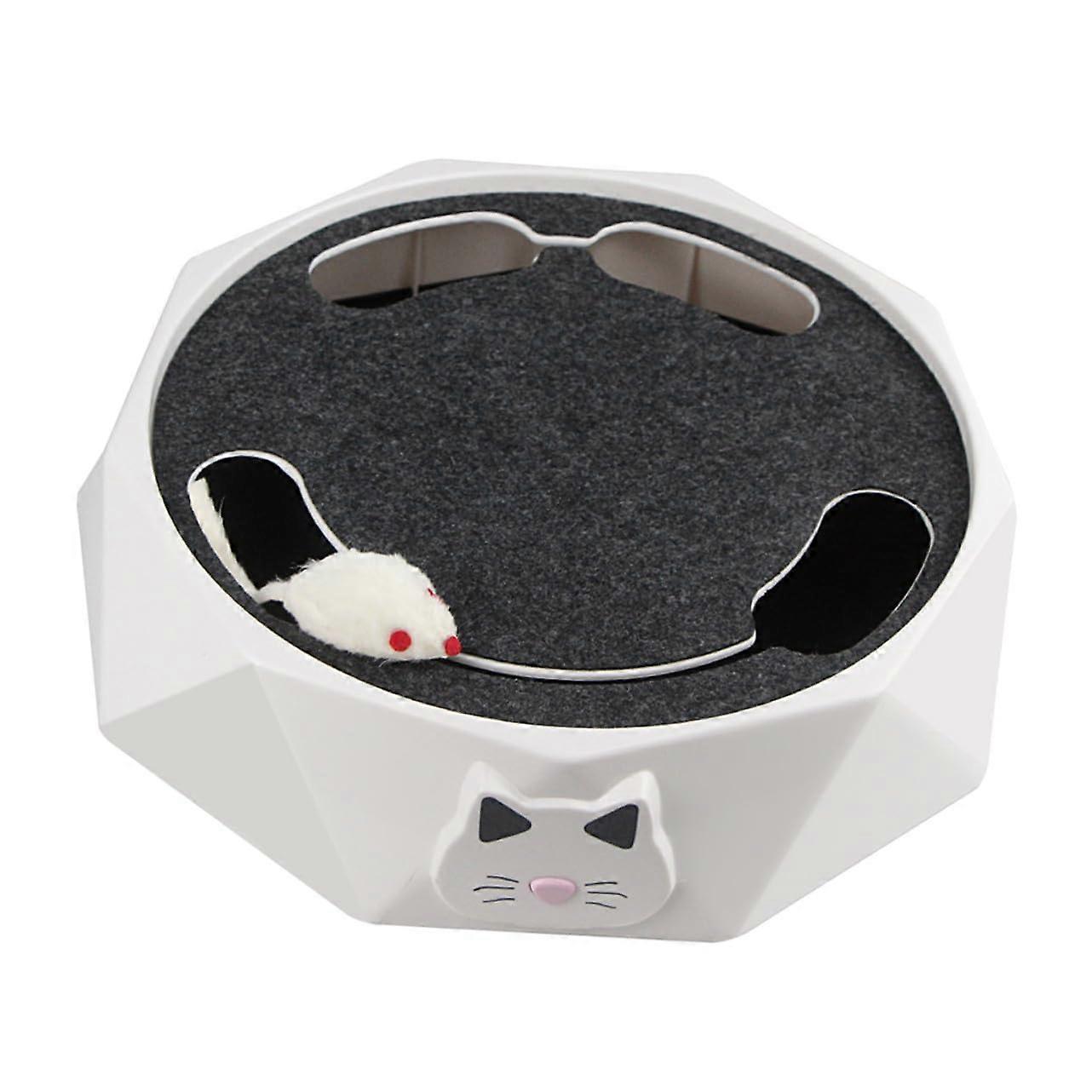 Interactive Cat Toy with Automatic Motion Simulation for Indoor Exercise and Hunting Fun