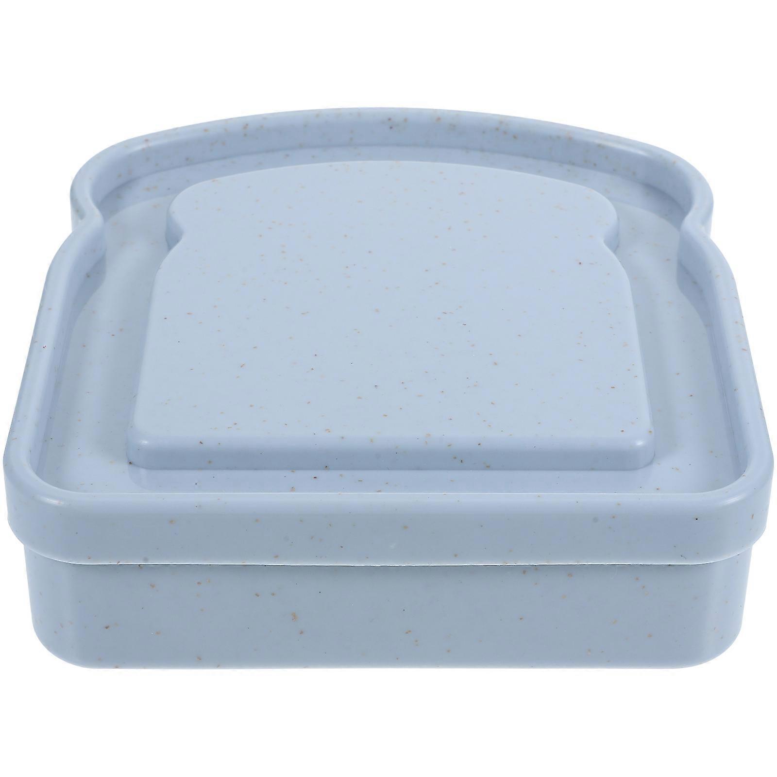 Bread Saver Box For Household Users Sky-Blue Made From Straw 1Set