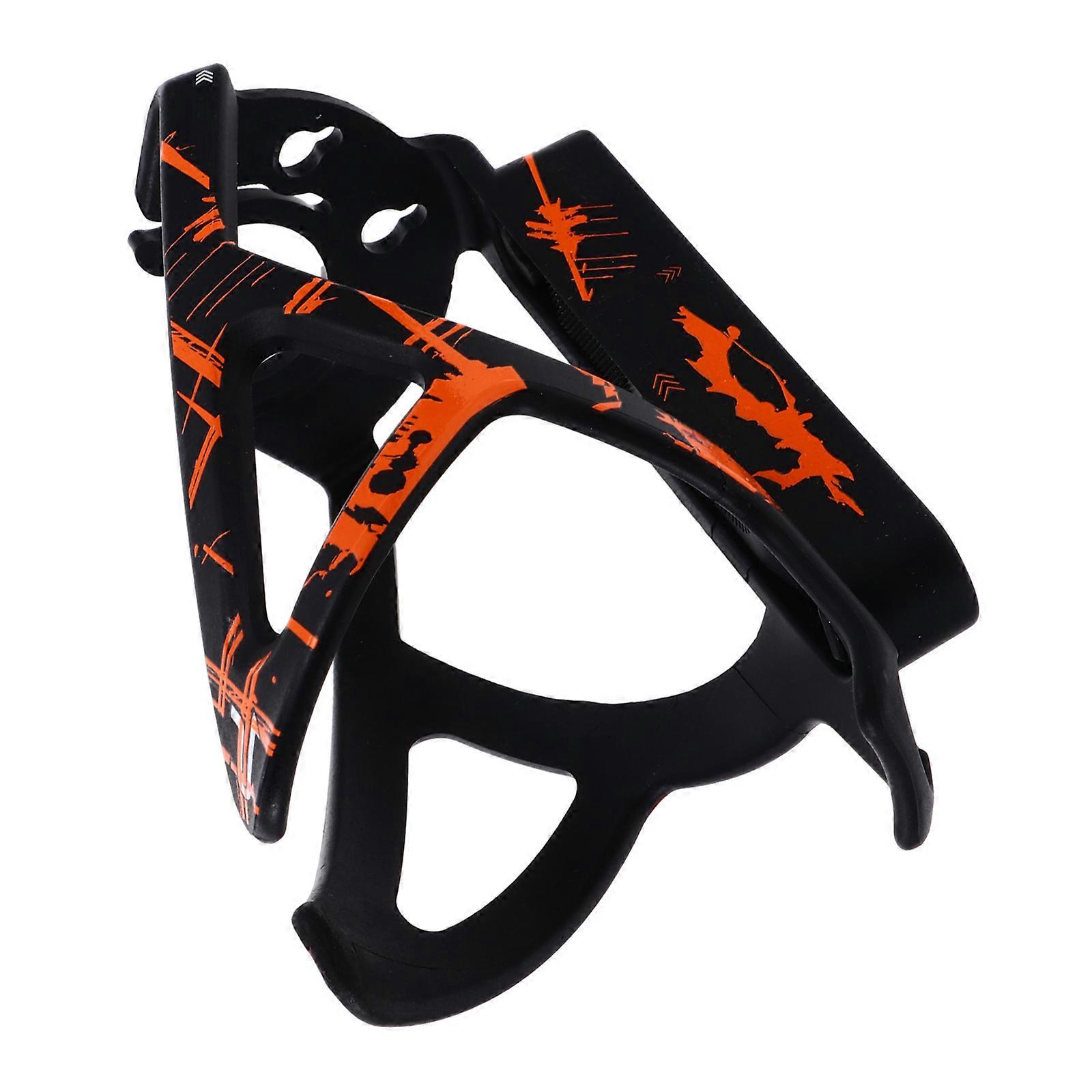 Bottle Cage Bike Bottle Rack for Storage 2Pcs Black Orange