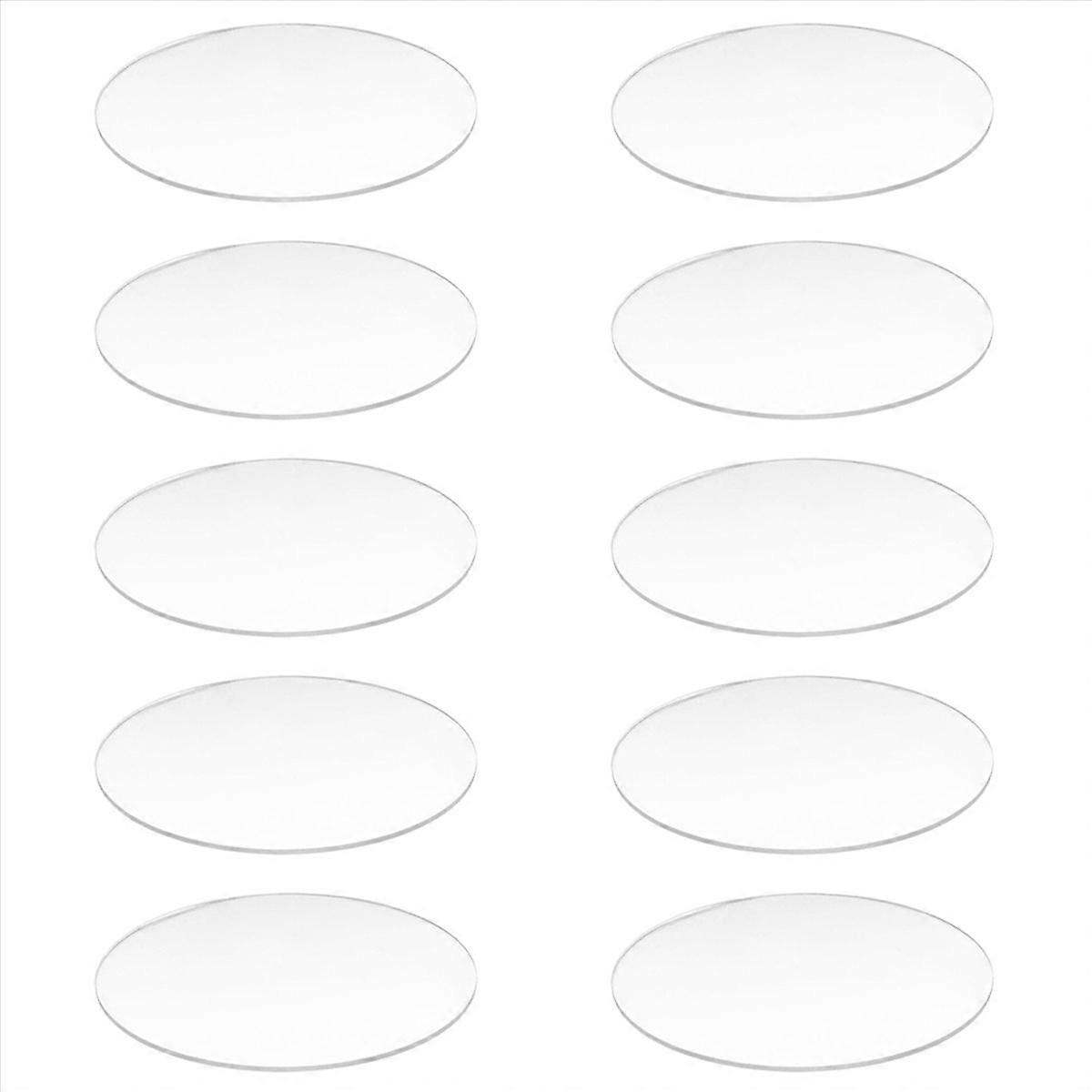 Transparent 3mm thick Mirror Acrylic round Disc Diameter:85mm