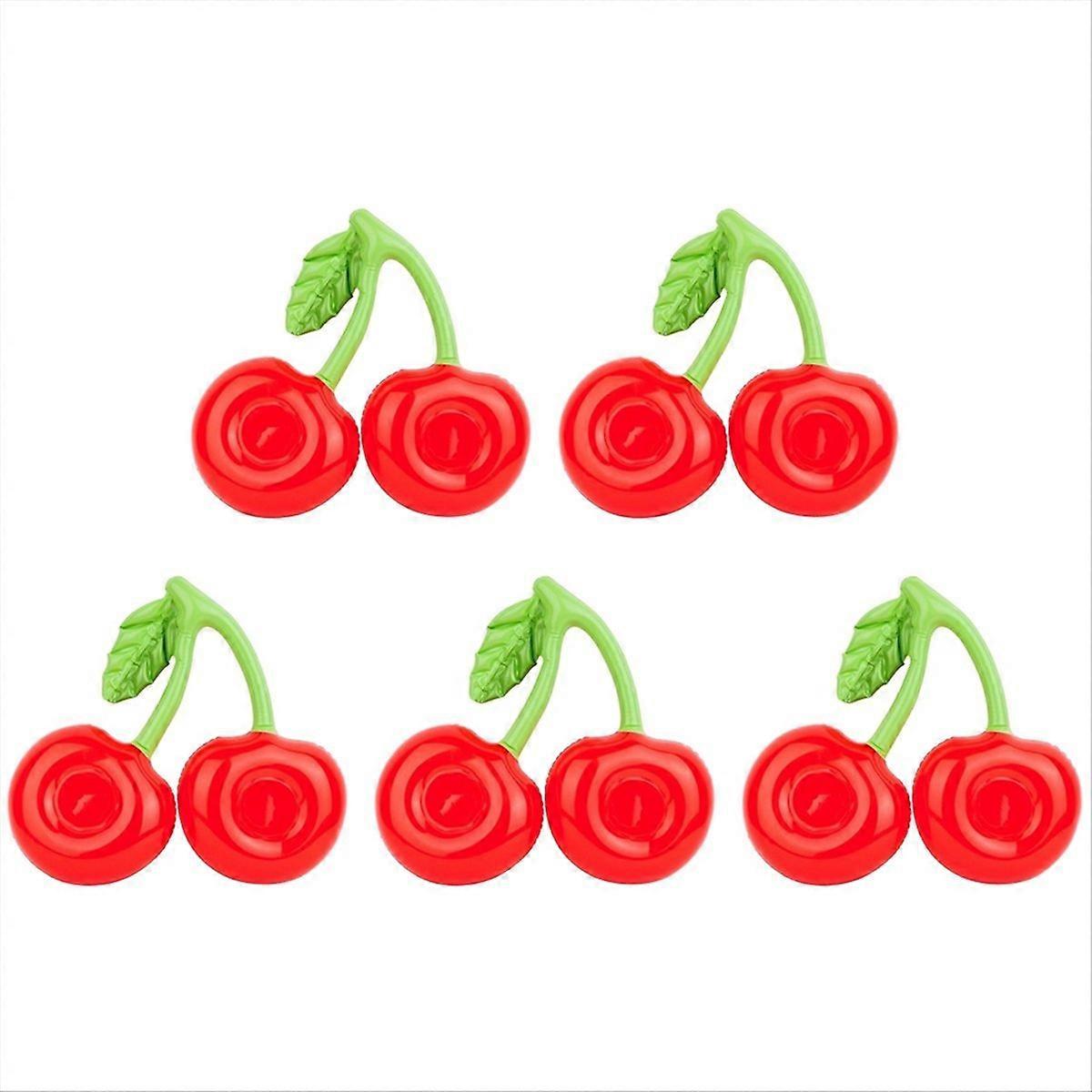 5Pcs Floating Inflatable Cup Holder Swimming Pool Cherry Cup Holder