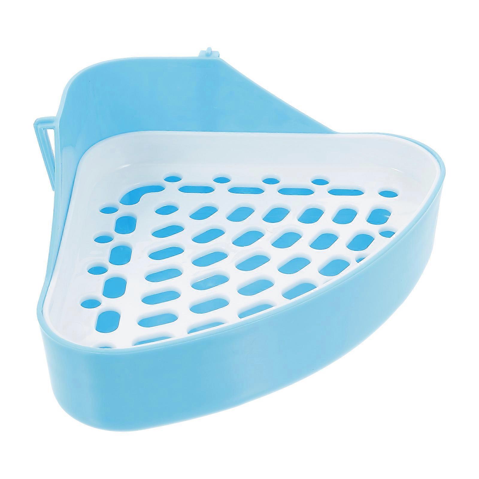 Pet Triangular Rabbit Litter Box for Potty Training Mini Plastic Small Animals